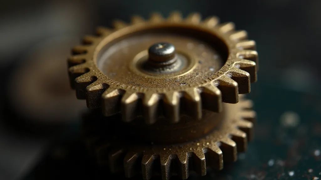 Carousel Projector Gear Close-Up