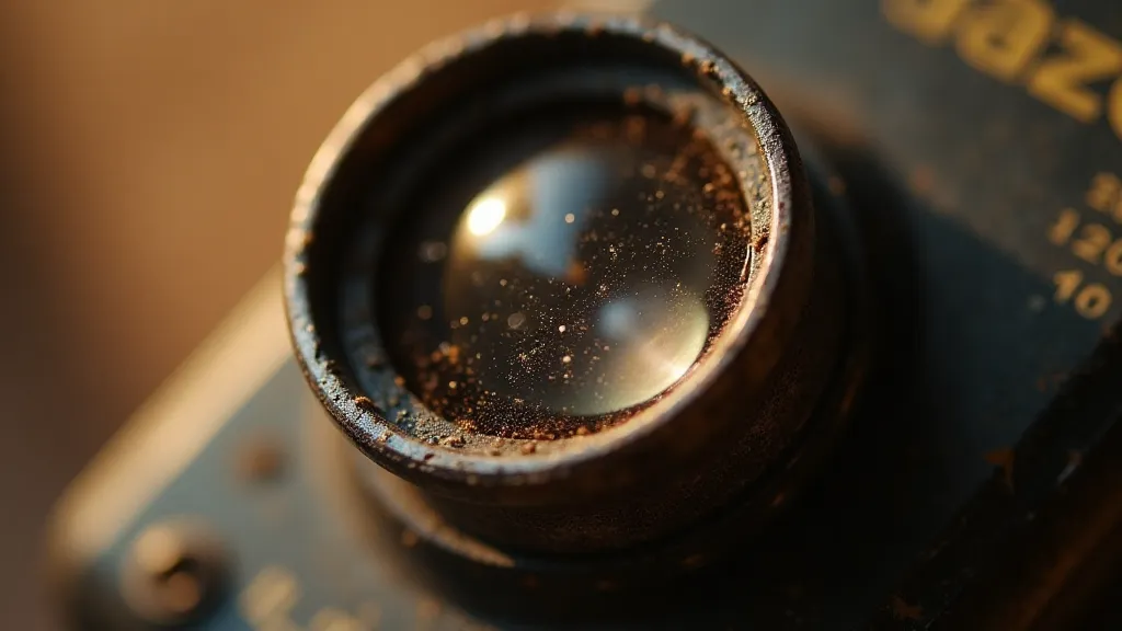 Vintage Carousel projector lens details