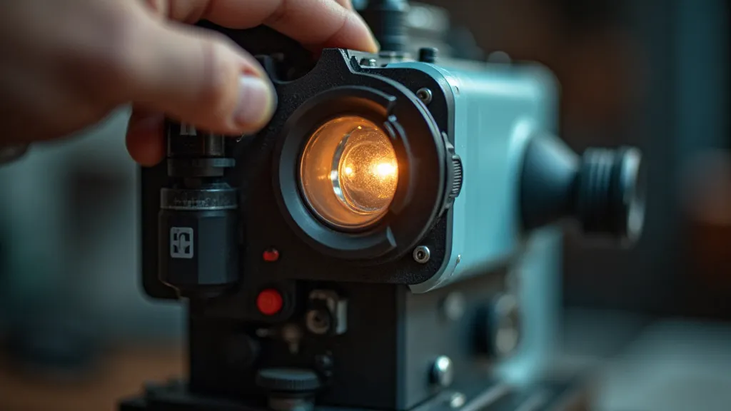 Replacing a slide projector lamp
