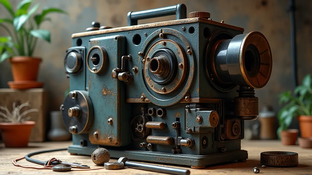 Disassembled NuOptra projector internals