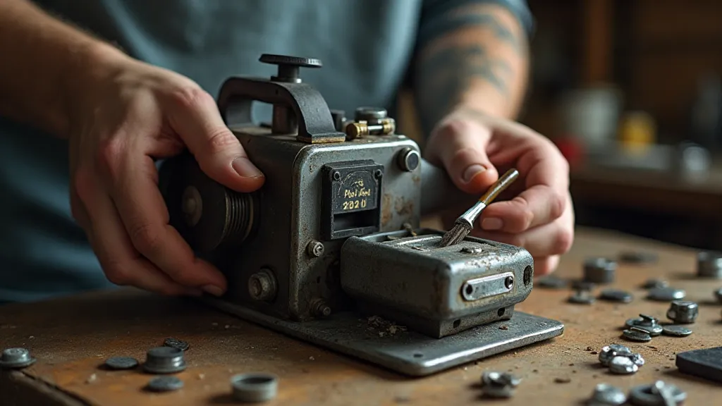 Cleaning a vintage slide projector motor