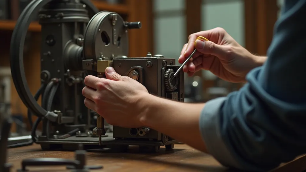 Repairing a carousel slide projector film carrier