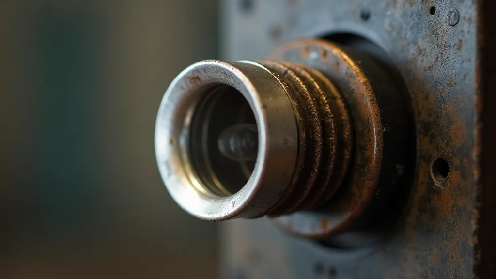 Vintage slide projector lamp socket
