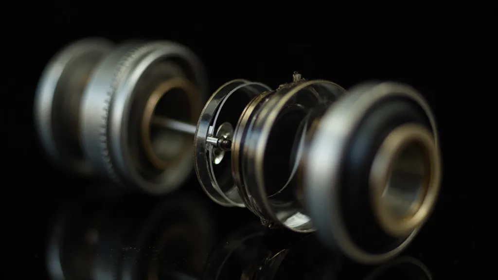 Vintage slide projector lens assembly